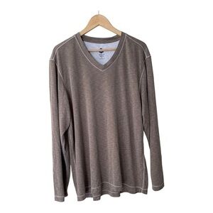 Maevn V-neck Long Sleeve Modal Tee Men​​​​​​​